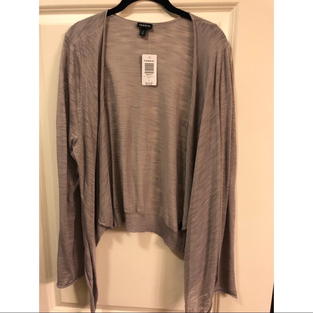 Torrid beige cardigan